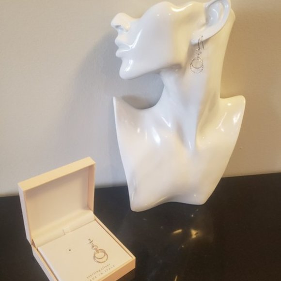 NWT Mia Fiore Multitone Silver Earrings - Picture 5 of 6